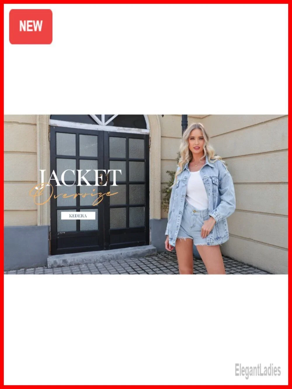 Oversized Long Denim Jacket Women Shacket Trucker Button Down